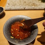 鮨 梵 - 美味しいものを食べて美しくなる幸せな好循環(金粉は美容によいらしいという会話をした)