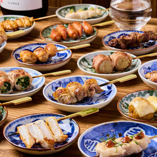 愛媛県松山の養鶏場から仕入れた"松山鶏"を使った本格焼き鳥！