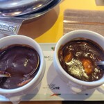 白山文雅 - ビーフカレーとシーフードカレー