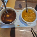 白山文雅 - シーフードカレーとチキンカレー