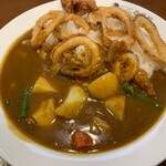 CoCo壱番屋 - 料理写真:やさいカレー＋イカ