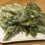 八丈島郷土料理 源八船頭 - 2周年祭 明日葉天ぷらハーフ半額300円