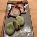 すしやのたい悟 - 天豆と明石の蛸さんでーす。③