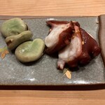すしやのたい悟 - 天豆と明石の蛸さんでーす。④