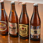 大衆酒場 陸丸 - 生ビールはキリン一番搾り、瓶ビールは4銘柄を取り扱いしております。