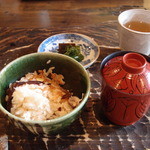 旬菜 蔵 - 黒楽御飯鍋の釜炊きごはん