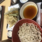 十割そば なごみ奈 - 野菜天、十割蕎麦セット