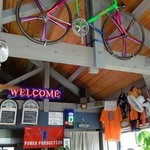 山の駅 - 天井の自転車