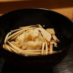 虎白 - お椀 毛蟹真丈 山口県産早松茸 2014.8.2x