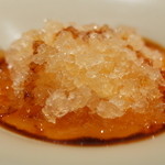 虎白 - デザート メロンスープ ラム酒と氷とムース 黒蜜かけ 2014.8.2x