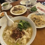 羊香味坊 - ランチセットと長葱炒め等