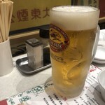 台湾+中華バル 台中香 - 生ビール　メガ