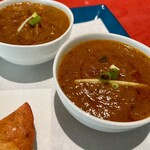 ニュータージマハール - マトンカレーと豆カレー　辛口