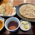 上州そば処 山名の里 - 野菜天せいろ。¥1,400円