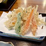 上州そば処 山名の里 - この天ぷらが絶品！