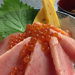 ハゲ天  - Ａ５ランクのトンボと自家製イクラ醤油漬け