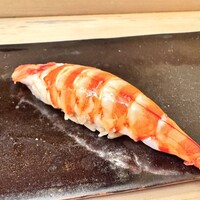 鮨 木場谷 - 富山の 白エビのオボロを 中に入れた 天草の車海老