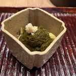 すし処 ひさ田 - 北海道 ホワイトアスパラガス 塩茹で天草 絹水雲
      生姜乗せ