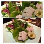 大どころ - いつもながら切り身が厚い・・^^
      鯛＆アナゴは火を通すと甘みが増して美味しい。