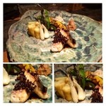 大どころ - マナ鰹の山椒醤油焼き＋焼き野菜（甘唐辛子・蓮根・人参・かぼちゃ・島ラッキョウ）＋焼きナス。