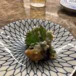酒場 テンノスケ - 天ぷら　牡蠣大葉