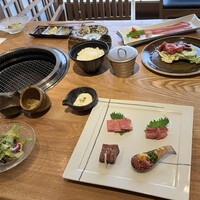 北新地 肉料理 名門 - ランチそれぞれ2人分