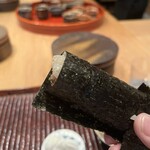 すし処 ひさ田 - ◎葱トロ巻 いぶりがっこ入