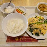 中華料理福臨門 - ほうれん草と玉子と春雨炒め750円