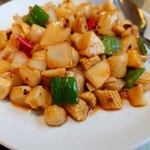 中華料理福臨門 - 小貝柱のピリ辛炒めアップ