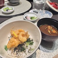 天冨良 よこ田 - 芝海老かき揚げ