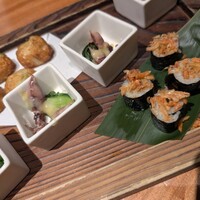 ダイナミックキッチン＆バー 燦 大阪店 - 前菜の数々