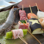 串揚げ 和が家 - 厳選した仕入れにこだわり、食材の組み合わせで旨味を最大限に引き出すことにこだわっております。