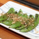 やきとり 正や - 焼きスナップエンドウ