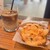 ザ・シティ・ベーカリー - 料理写真:（今回）ハムチェダーオニオン ＆ アイスカフェラテ