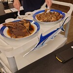 大船渡温泉 - カジキマグロの兜煮　取り分けていただけます