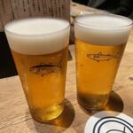 小皿のまぐろとさば。 - 