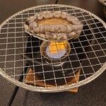 大船渡温泉 - アワビの地獄焼き