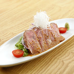 Seared duck with sesame flavor