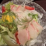 ピエーノ フェスタ - 真鯛のカルパッチョ