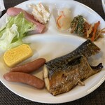 至仏山荘 - 朝食プレート