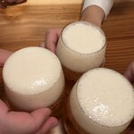 炭焼うな富士 - 乾杯は生ビールで！