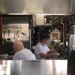 とんかつ美よし - 大将と女将さんのコンビネーション。訪れたのは数年ぶりで大将も少し背中が丸まったかな。