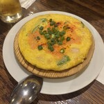 バル・イスパニヤ - 本日のオムレツ(エビ•明太子•さやエンドウ)