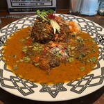 レベルカレー - チキンカレー1400円　温玉100円