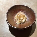 北新地 ふか - 7．醗酵白菜
      
      コースの口直し
      
      白菜とつけ汁の旨みと発酵の酸味