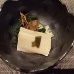 手打ち蕎麦 たがた - 蕎麦刺身、茶葉お浸し他酢の物