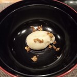 手打ち蕎麦 たがた - 蕎麦がき竹富島もろみ添え