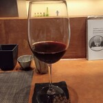 手打ち蕎麦 たがた - グラス赤ワイン