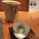 手打ち蕎麦 たがた - MIURAグラスとお冷や