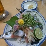 活魚割烹 赤坂 - サンマ刺し
